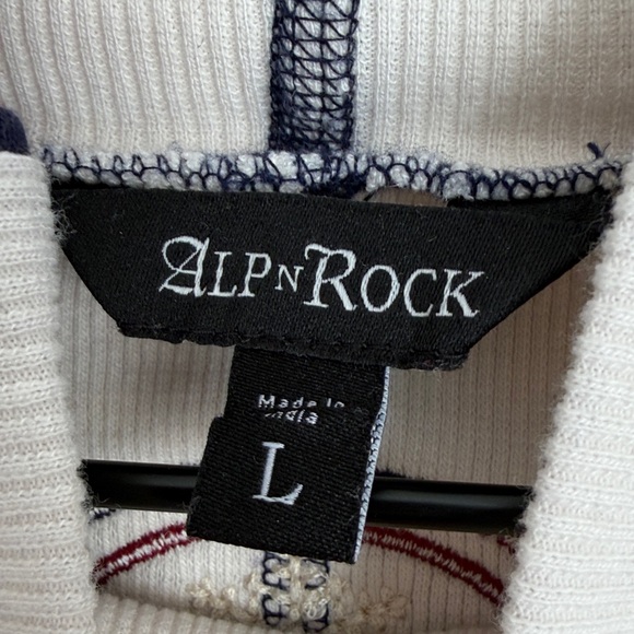 Alp N Rock White Teya Mock Neck Long Sleeve Organic Cotton Top L - Picture 7 of 10